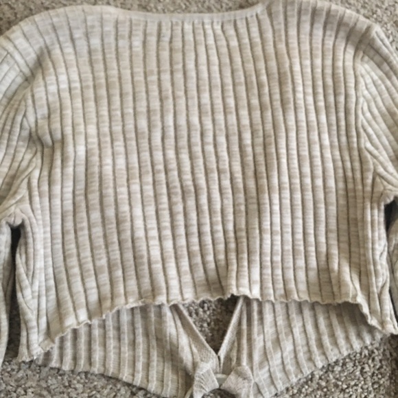 Forever 21 Womens Tan and White Long Sleeve Dress Size S - Picture 11 of 16